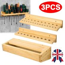 3x Wall Mounted Screwdriver Holder Storage Rack Wrench Workshop Tool Organizer - A - View 1