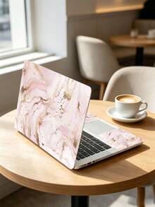 15-15.6 Inch Marble Pattern INS Style Laptop Skin, 2pcs Anti-Scratch Protective Sticker Film, Suitable For Back To School, Office And Study - View 2