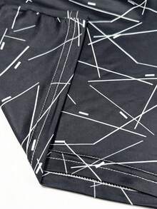 1pack Men's Underwear, Soft And Comfortable Printed Pattern Design Loose Corner Shorts, With Button Placket, Suitable For Daily Wear, Vacation Travel - Multicolor - View 4