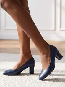 Fashionable & Comfortable Pointed Toe Elegant High Heels For Daily Wear - Blue - View 4