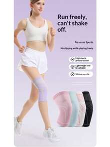 Sports Compression Knee Pads Patella Sleeve For Running, Hiking, Badminton, Meniscus Knee Support - Multicolor - View 6