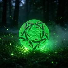 1pc Vibrant Fluorescent Green PU Soccer Ball, Professional Match Training Football For Outdoor Sports - Multicolor - View 4