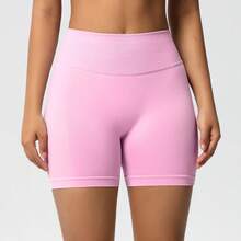 Women's 2-Piece Waist-Cincher Pants Set - High-Waisted Slim Fit Design, Tummy Control And Butt Lift Sports Pink - Pink - View 9