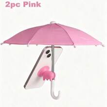 2pcs Adjustable Phone Sunshade Umbrella With Mini Umbrella Stand, Portable Phone Sunshade Umbrella, Suitable For IPhone, Android Phones, Outdoor Travel Essential, Birthday, Family, Friends Gift, Holiday Essential, Camping Gear - Multicolor - View 9