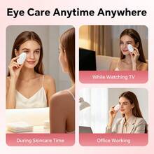 Hailicare Eye Vibration Massager, Ice Cooling Roller Electric Eye Beauty Device, Mini Electric Eye Beauty Instrument, Facial Lifting And Shaping Tool, Relieve Eye Fatigue, Fade Fine Lines, Promote Eye Essence Absorption, Portable Gift - White - View 6
