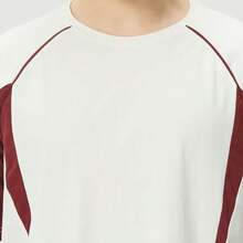 Skechers Men's Color-Block Raglan Cooling Quick-Dry Crew Neck Short Sleeve T-Shirt - White - View 6