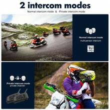 Tai nghe Bluetooth mũ bảo hiểm xe máy XINOWY V6 Plus mẫu mới 2027, bộ đàm liên lạc 1200M cho 6 người, điều khiển bằng trợ lý giọng nói UI, chất lượng âm thanh cải tiến vượt trội, chia sẻ nhạc một chạm - 1 cái - Xem 7