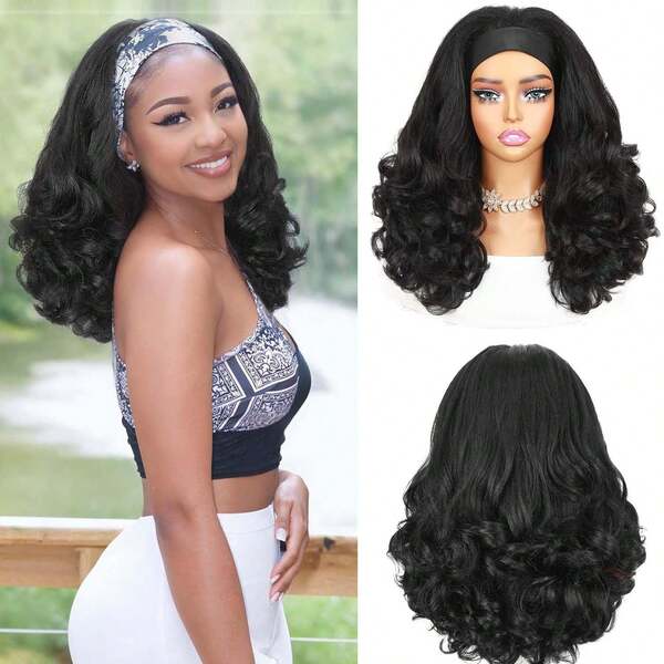 Women's New Afro  Silk Curly Wig, Long Curly Full Cap Hairpiece, Natural Voluminous Small Curl Synthetic Wig, Fluffy Fashion Hairstyle