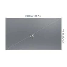 YJMOYE 新款 120 吋投影幕布,16:9 4K 抗光軟布,適用於 LCD LED 影片投影機,易安裝便攜可折疊設計,適合簡報與家庭劇院,可將電影投影在牆上 - 查看 11
