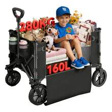 Carts & Wagons, Shopping Trolleys - Black - View 3