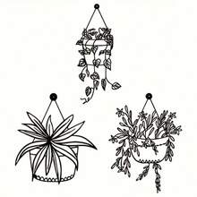3-Piece Wall Decor Set - Ivy Design Decorative Planters - Indoor/Outdoor Hanging Decor, Suitable For Home, Patio, Garden - Easy To Hang - Perfect Gift For Christmas, Thanksgiving, Housewarming, Valentine's Day - A - View 3