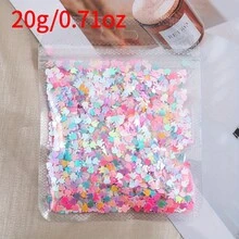 20G Dreamy Candy Color Five-Pointed Star/Heart/Snowflake/Rabbit Shaped Sequins For DIY Drip Glue Resin Filling Material, DIY Sequin Decoration, Jewelry Making Parts - Multicolor - View 10