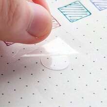 100/500/1000 Easy-To-Remove Double-Sided Adhesive Stickers, Removable And Versatile For Crafts And Wedding Decorations, Plastic Material, Essential Office Supplies For Everyday Use, Back To School - A - View 10