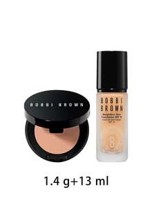 Bobbi Brown [حزمة] مصحح خفيف بيسك 1.4 جرام + كريم أساس بشرة خفيف الوزن SPF 15 عسل 13 مل - شوربة البسكويت الخفيفة مع العسل - مشاهدة 2