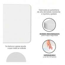Mesa Plegable Tipo Portafolio de Plástico Negro 1.80m Portátil para Jardín Exterior Eventos Fácil Almacenamiento Resistente Agua - Blanco - Ver 6