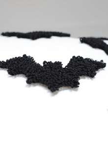 1pc Halloween Bat Pillowcase, Atmospheric Living Room Sofa Cushion, Bed Headboard Decorative Pillow, Halloween Party Atmosphere, Without Inner Cushion, Hidden Zipper Design, Machine Washable - Black - View 7