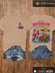 Women T-Shirts - Dark Brown - View 6