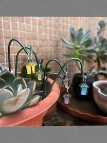 10pcs Mini Decorative Set, Glowing Mini Landscape Model, Mini Potted Plant Decor, Mini Party Craft, Elf Style Miniature Scene Model, Magic Garden Decor, Halloween Decor, Fantasy Theme Design, Lightweight And Exquisite Accessories - A - View 7