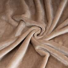 400GSM Extra Wide Flannel Fleece Blanket, All Season Super Soft Cozy Large Throw Blanket For Sofa Couch Bed, Oversized Warm Lightweight Blanket For Family Movie Night - Mocha Brown - View 10