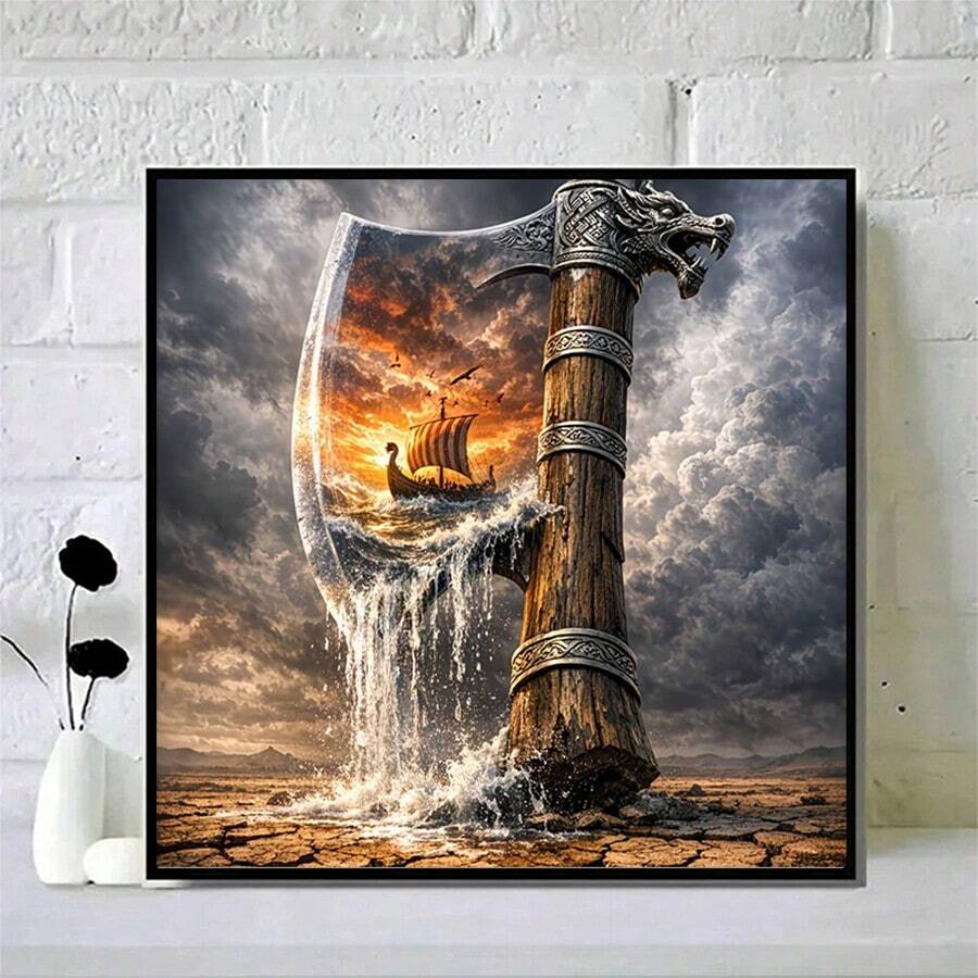 Diamond Painting Kit - Natural Landscape, Animal Farm, Creative Famous Painting Theme Picture DIY 5D Full Drill Craft, Suitable For Home Room Decoration And Wall Decor, Perfect Choice For Holiday Parties And Various Celebratory Occasions - Sets - View 1