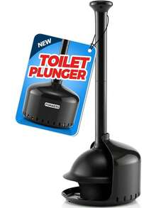 Toilet Plunger With Holder,Plungers For Bathroom With Holder,Plunger With Cover,Bathroom Decor,Bathroom Accessories,Toilet Bowl Cleaners,(19inch) - Pearl White - View 7
