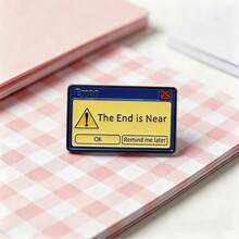 1Pc Of Programmer Fun Error Pop-Up Badge Triangle Exclamation Mark Niche Hat Backpack Decoration Brooch - Multicolor - View 7
