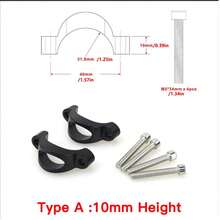 1set MTB Road Bicycle Handlebar Extended Bracket Aluminum Alloy Rising Spacer For TT Handlebar Parts Handlebar 31.8mm Riser Spacer Kits 10/20mm - Multicolor - View 2