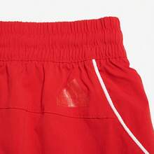 Adidas Women's Summer Fashion Loose Comfortable Training Sports Casual Drawstring Straight Leg Shorts JP4660 - Red - View 4