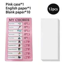 Daily Checklist Planner, Children's Chore List, Task Planning Board, Sliding, Detachable, Memo Board, Suitable For Children And Adults, Applicable For Home, Office, School, Hospital, Back To School Supplies - Multiple Styles - View 4