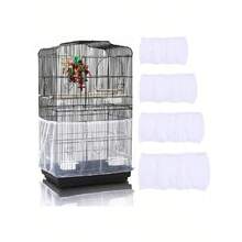 1pc Elastic Tight-Fitting Encrypted Mesh Bird Cage Cover, Random Color, Anti-Splash Dust Cover, All-Season Use, Suitable For All Kinds Of Birds - A - View 2