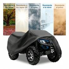 Cubierta Protectora para ATV y Motocicleta Impermeable Protección UV Resistente al Polvo Lluvia y Rayos Solares - A - Ver 8