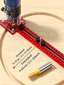 3/2/1pc, Multifunctional 3-In-1 Woodworking Milling Machine Clamp, 3-In-1 Precision Milling Slot Bracket, Adjustable Multifunctional Woodworking Cutting And Milling Round Trimming Machine - Precision Circular Cutting And Milling Tool With Adjustable Slot Bracket, Suitable For Woodworking, DIY Projects, Handicraft Enthusiasts. 3-In-1 Milling Round Trimming Men's Tool, Precision Cutting Work Tool, Heavy-Duty Multifunctional Home Renovation Cutting Tool. - Multiple Styles - View 9