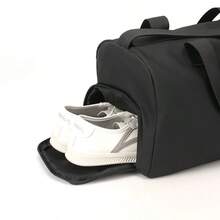 1pc Large Capacity Multi Compartment Handbag With Detachable Shoulder Strap, Dry Wet Separation Wear Resistant Nylon Duffle Bag For Sports Swim Gym Business Short Travel - Multicolor - View 8