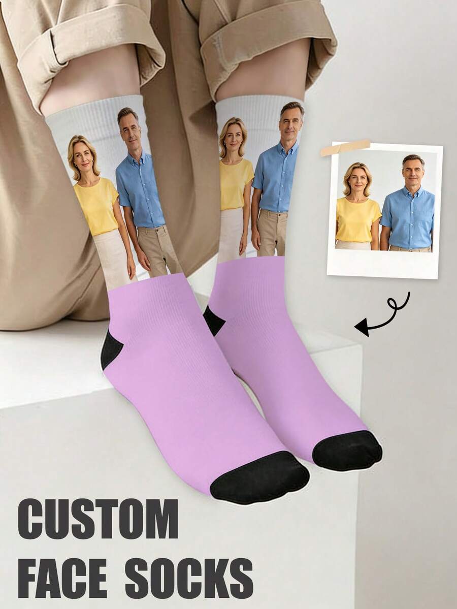 1 Pasang Kaos Kaki Setengah Betis Kustom, Motif Dasi Kupu-kupu, Kaos Kaki Motif Wajah Kustom, Kaos Kaki Pasangan, Kaos Kaki Foto Kustom, Kaos Kaki Cetak Kustom, Kaos Kaki Motif Wajah Lucu yang Dipersonalisasi, Kaos Kaki Gambar Kustom, Dapat Mencetak Bentuk Wajah Apa Pun pada Kaos Kaki, Hadiah Ulang Tahun Pernikahan, Hadiah Hari Valentine, Hadiah Ulang Tahun, Hadiah Pernikahan, Hadiah Hari Ibu, Hadiah Hari Ayah, Hadiah untuk Sahabat, Hadiah untuk Orang Tua, Hadiah untuk Pacar/Kekasih - Mauve Purple - View 1
