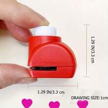1/5pcs Mini Embossing And Punching Set - Vibrant Colors, Portable Craft Tools, Suitable For DIY Scrapbooking, Greeting Cards First Day Of School - Multicolor - View 3