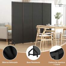 Screens & Room Dividers - Black 1pc - View 4