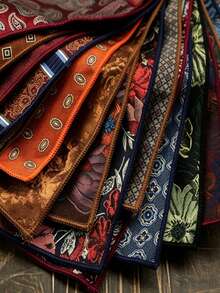 1 Buah Sapu Tangan Saku Pria Gaya Retro Inggris – Sapu Tangan Jas Bermotif Serbaguna, Elegan untuk Bisnis, Acara Formal, Pernikahan & Pesta - sapu tangan saku - View 6