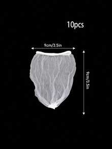 100-1000pcs White Kitchen Sink Filter Bags - Disposable Fine Mesh Drain Strainers | Anti-Clogging Elastic Garbage Mesh, Suitable For Sinks, Washbasins And Floor Drains | Reusable Durable Corner Mesh Filter And Drain Rack - A - View 3