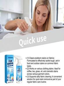 jakehoe Clothing Stain Remover Spray, Gentle Fabric Stain & Odor Eliminator, Powerful Laundry Cleaning Spray For Clothes, Long-Lasting Fresh Scent Liquid, Essential Cleaning Supplies Household Cleaning Products - Multicolor - View 6