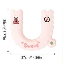1/2pcs Cartoon Toilet Seat Cushion, Waterproof & Warm Toilet Pad, Bathroom Accessories Storage, Universal Toilet Seat Cushion, Portable Home Use, Suitable For All Seasons - Multicolor - View 2