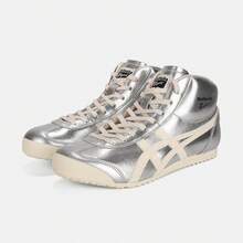 Onitsuka Tiger MEXICO Mid Runner Herren- und Damen-Sportschuhe für den Alltag - Silber - Übersicht 2