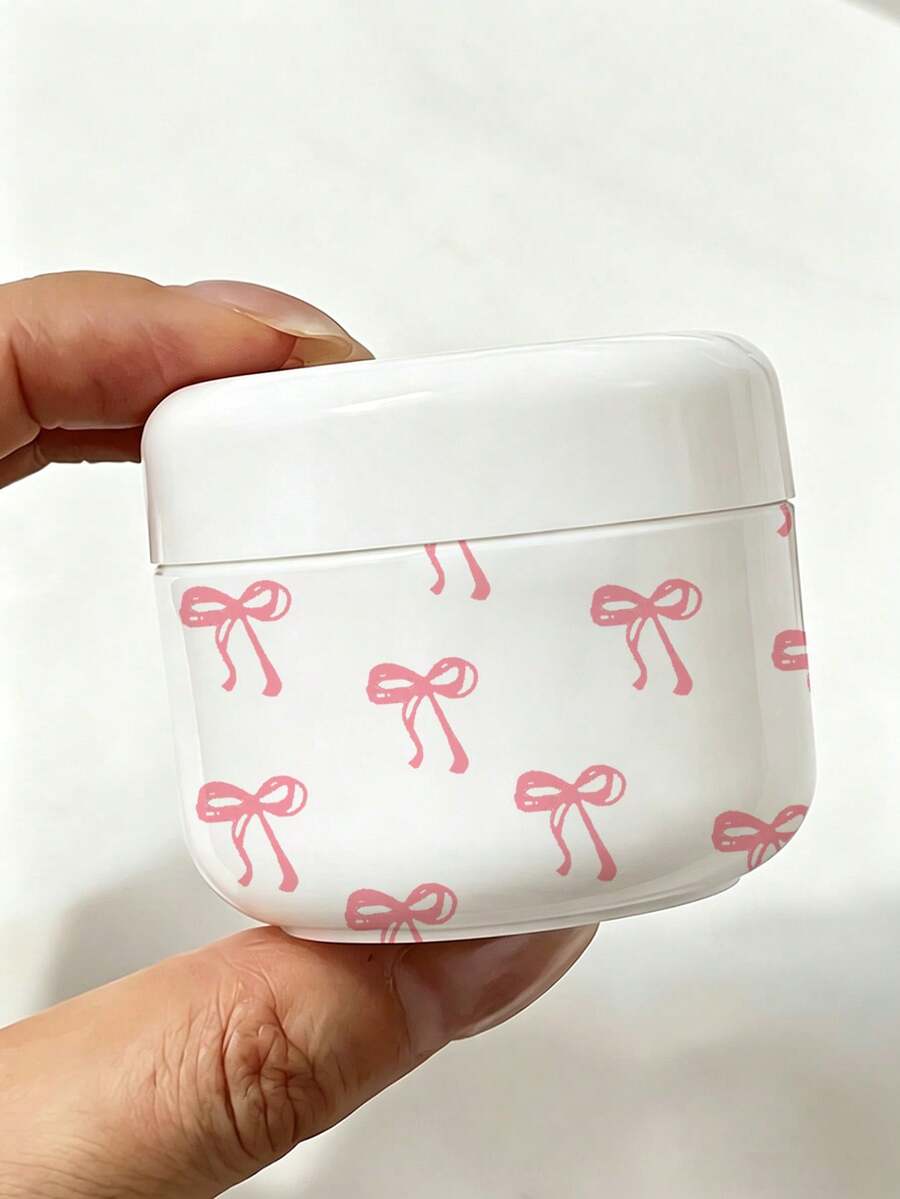 白色蝴蝶結旅行分裝罐,適用於乳霜、乳液及其他護膚產品,可重複使用,適合存放潔顏膏、泥膜、身體乳液、護手霜等,海灘、夏季、郵輪及各種旅行必備,也是送給朋友、家人、閨蜜或同學的完美禮物 - 彩色 - 查看 1
