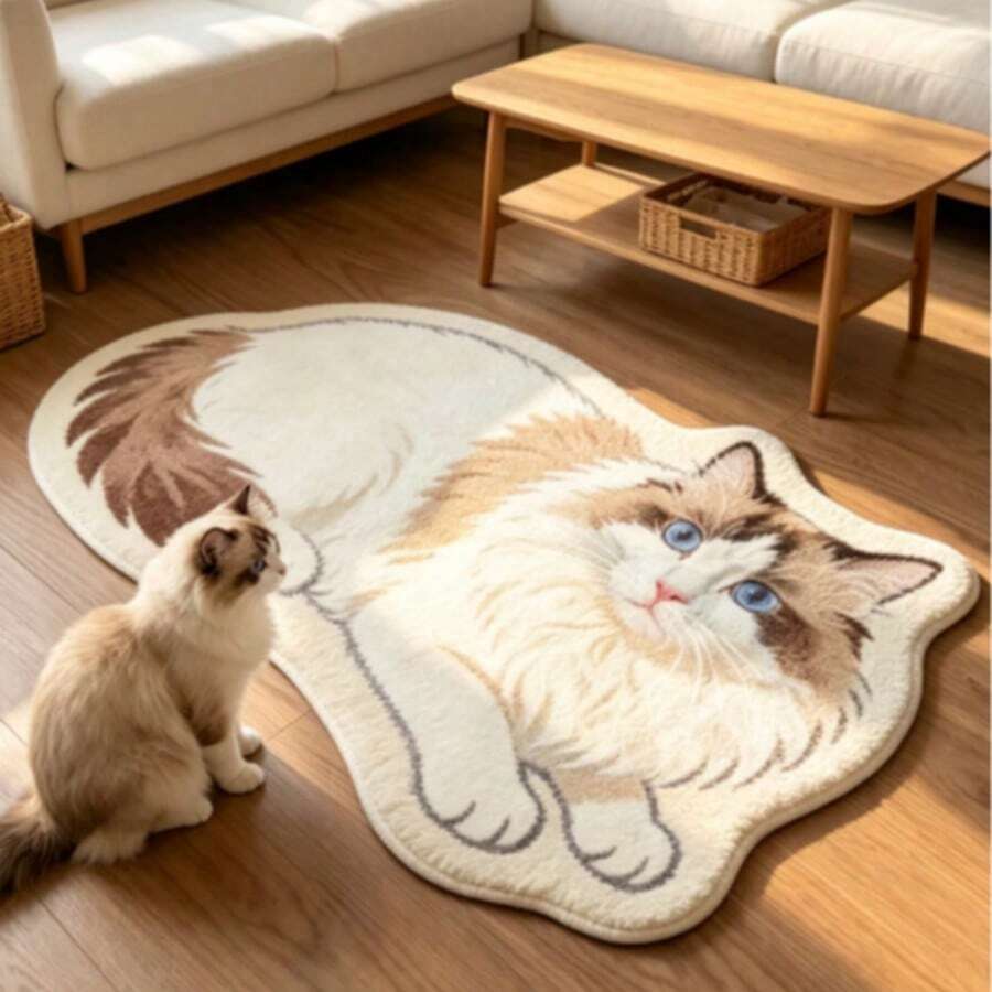 1pc Rollable Bath Mat, Bathroom Rug, Door Mat, Small Rug, Carpet, Floor Mat, Home Decor, Area Rug, Outdoor Mat, Bedroom Carpet, Washable Rug - Multicolor 8 - View 1