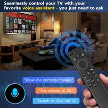 Reemplazo del control remoto de TV S&U, compatible con todos los modelos de TV inteligentes S&U de 2019 a 2025, con función de control de voz - Negro - Ver 3