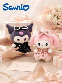 SANRIO 1件 25cm/9.8in 毛絨娃娃，可愛時尚洋裝填充娃娃，柔軟聚酯纖維收藏禮品，1件卡通人物，適合房間裝飾、汽車裝飾與女孩 - 彩色 - 查看 8