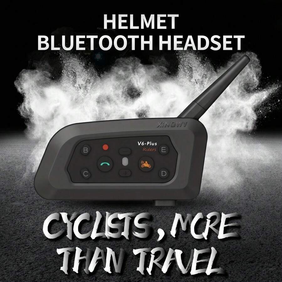 Tai nghe Bluetooth mũ bảo hiểm xe máy XINOWY V6 Plus mẫu mới 2027, bộ đàm liên lạc 1200M cho 6 người, điều khiển bằng trợ lý giọng nói UI, chất lượng âm thanh cải tiến vượt trội, chia sẻ nhạc một chạm