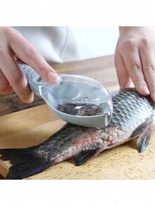 1pc Fish Scale Scraper, Multi-Functional Seafood Tool, Makes The Process Of Removing Fish Scales Faster And Easier - Multicolor - View 2