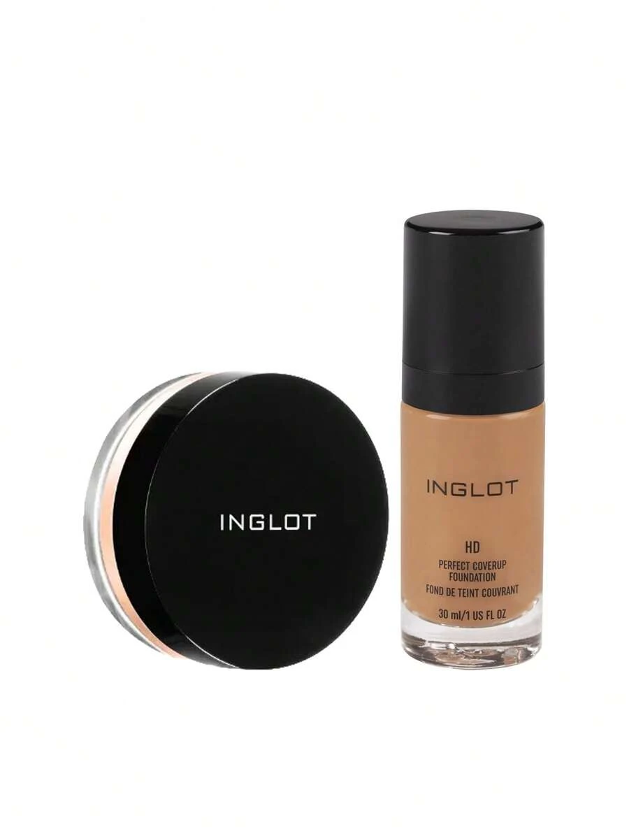 Inglot [Bundle] Hd Illuminizing Loose Powder NF 42 4.5 G + Hd Perfect Coverup Foundation 83 30 Ml - NF 42+83 - View 1