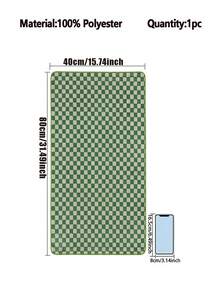 格紋珊瑚絨快乾柔軟舒適吸水格紋印花棋盤格浴巾 薄款不掉毛 家用成人情侶圍巾髮巾手巾面巾浴巾或冷氣房沙發小毯子 34*75 浴巾 1件或 70*140 浴巾 1件 浴巾套裝 1件 - 彩色 - 查看 11