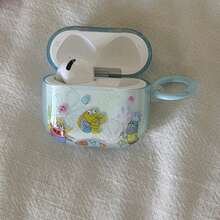 Fashion Creative Ocean Ugly Fish + Round Ring Earphone Case Suitable For AirPodspro3 New AirPodspro2 Protective Cover Pro Cute Apple AirPods4 Minimalist AirPods3 Personalized 1/2 Generation Women's Earphone Case Protective Cover Spring/Summer Earphone Case/Birthday Gift/Holiday Gift - Light Blue - View 10